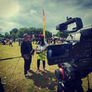 Media Team working hard at Simmer Down Festival 2017